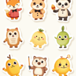 Cartoon Characters & Mascots - Sticker Sheet v2